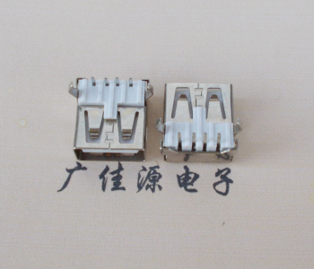 新疆USB AF母座 LCP 耐高温250度280度 环保白胶芯