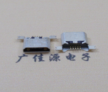 新疆MK USB B Type 沉板0.9母座后两脚SMT口不卷边