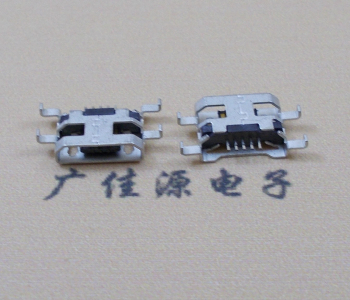 新疆MICRO USB 5PIN接口 沉板1.6MM 四脚插板无导位