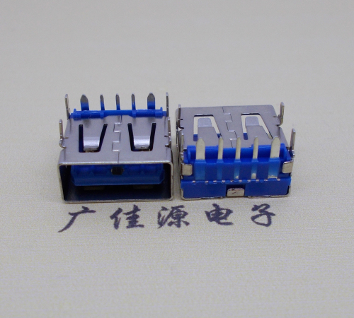 新疆 USB5安大电流母座 OPPO蓝色胶芯,快速充电接口