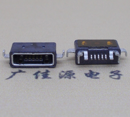 新疆MICRO USB防水AB型口母头3D图纸封装