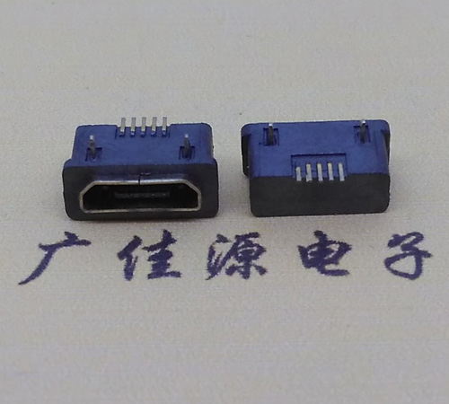 新疆MICRO USB5p防水接口 90度卧式 两脚插板牢固