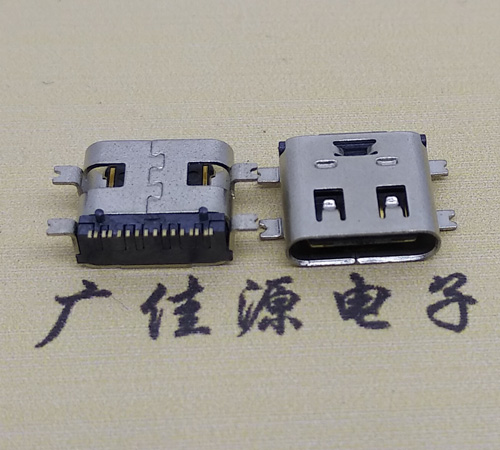 新疆type-c16p母座全贴带弹片连接器
