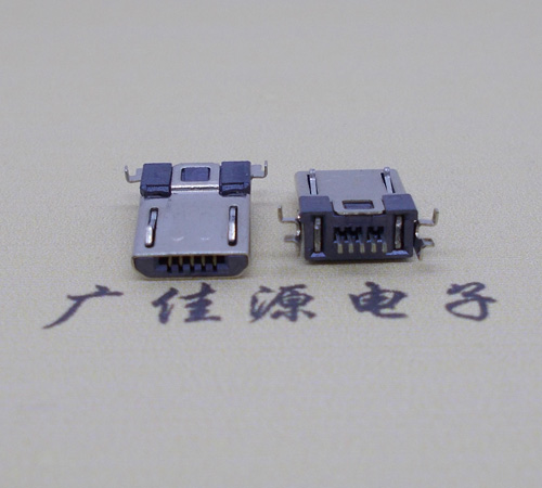 新疆Micro usb焊板式公头贴片SMT款无弹超薄