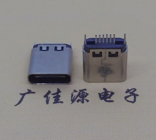 新疆type-c16p母座,夹板式type-c16p接口连接器
